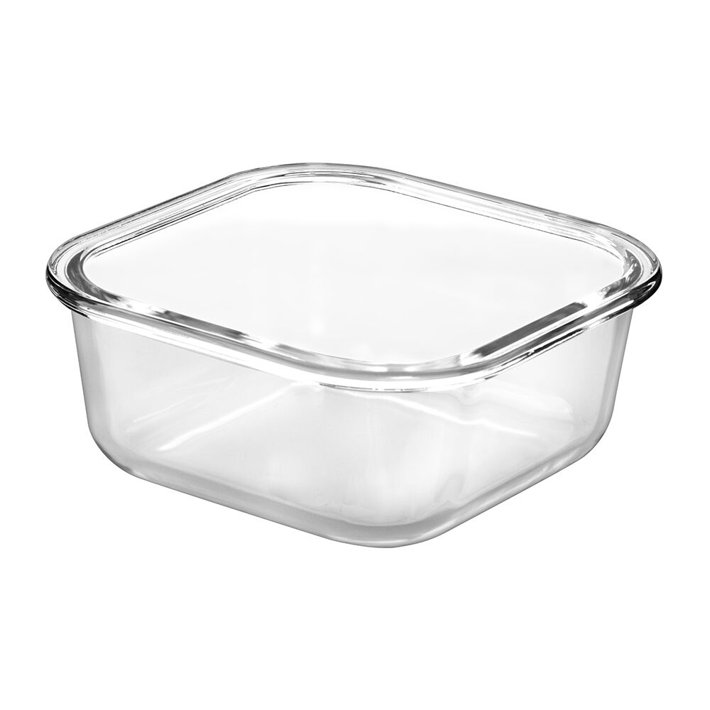 方形钢化玻璃食品容器(11oz, 18oz, 27oz)