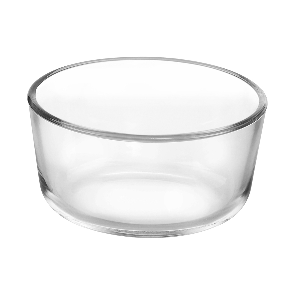 圆形钢化直边玻璃食品容器(8oz 16oz 32oz 56oz)