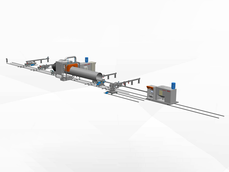 内环氧外聚乙烯喷涂仿佛管道生产线