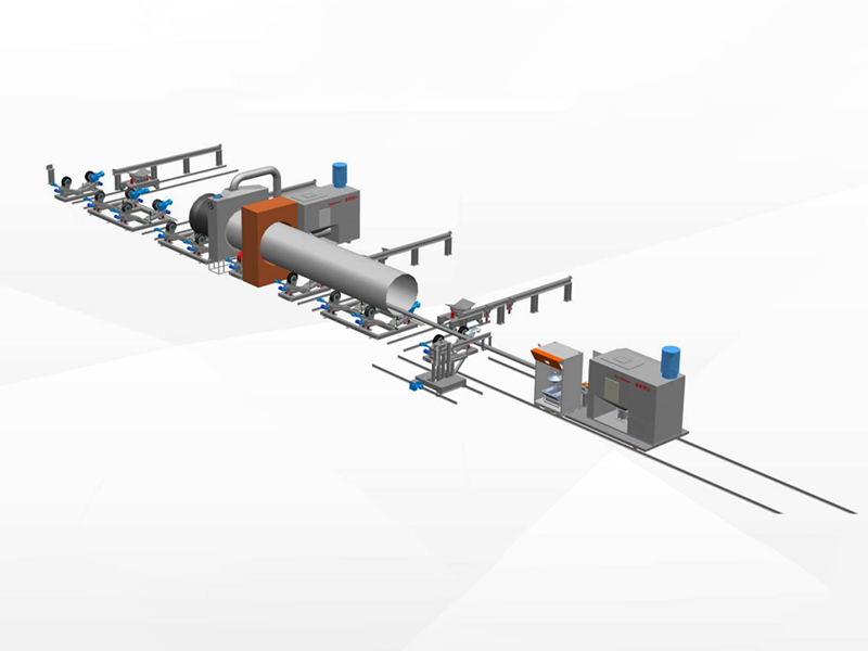 内外环氧喷涂防腐管道生产线