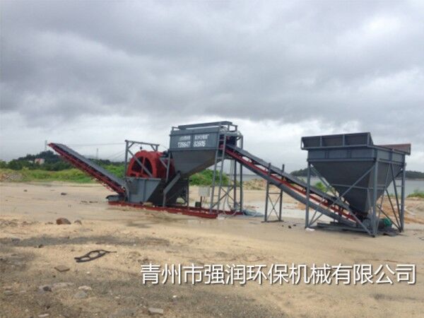 广州大亚湾水洗沙现场