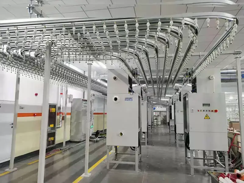 Roving frame and bobbin transportation system , Intelligent cone package  system , Automatic warehouse management system , Automatic load system for  warping machine , Founded in 1966, Hicorp is a professional manufacturer