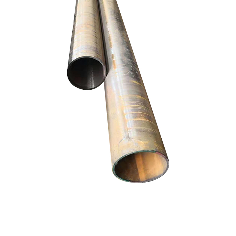 Q195 Tubo redondo de aço de metal laminado a quente com 6 m de comprimento Tubo de aço carbono ferro preto