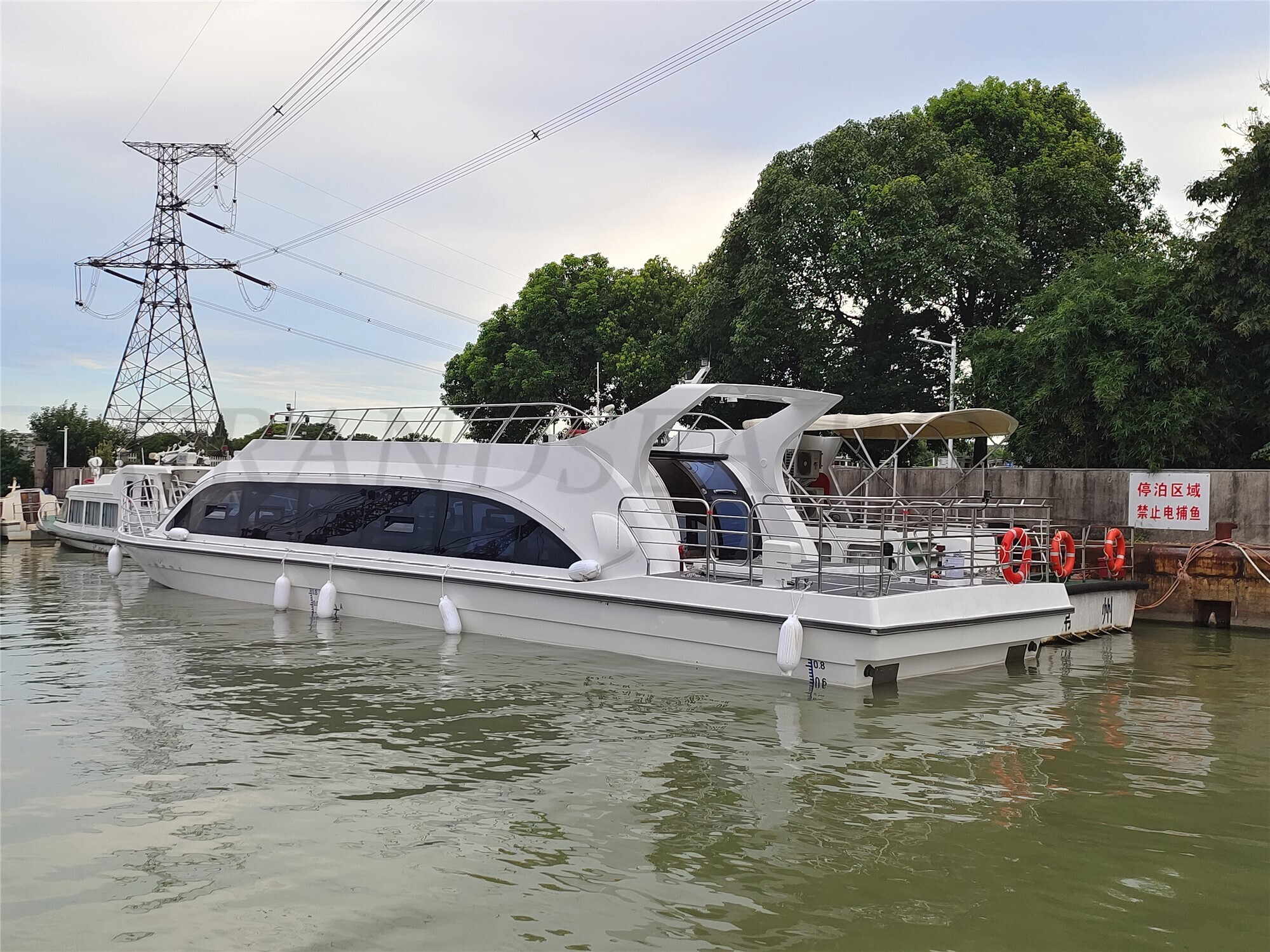 Grandsea 22m FRP 100persons Diesel Inboard Sea Coastal Sea Fast Speed Passenger Boat for sale