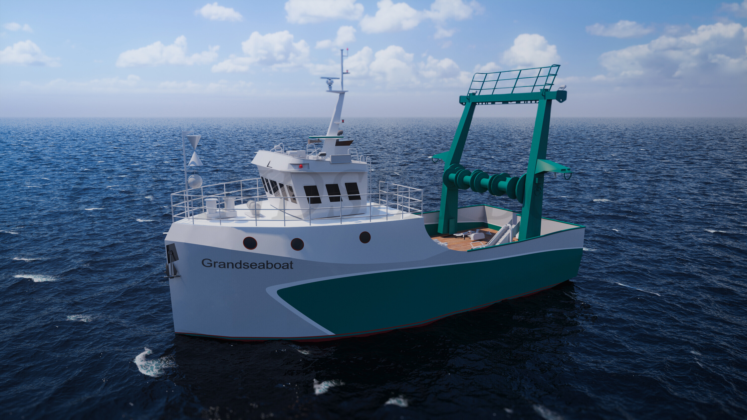 Grandsea 14m Steel Trawler Fishing Vessel for sale