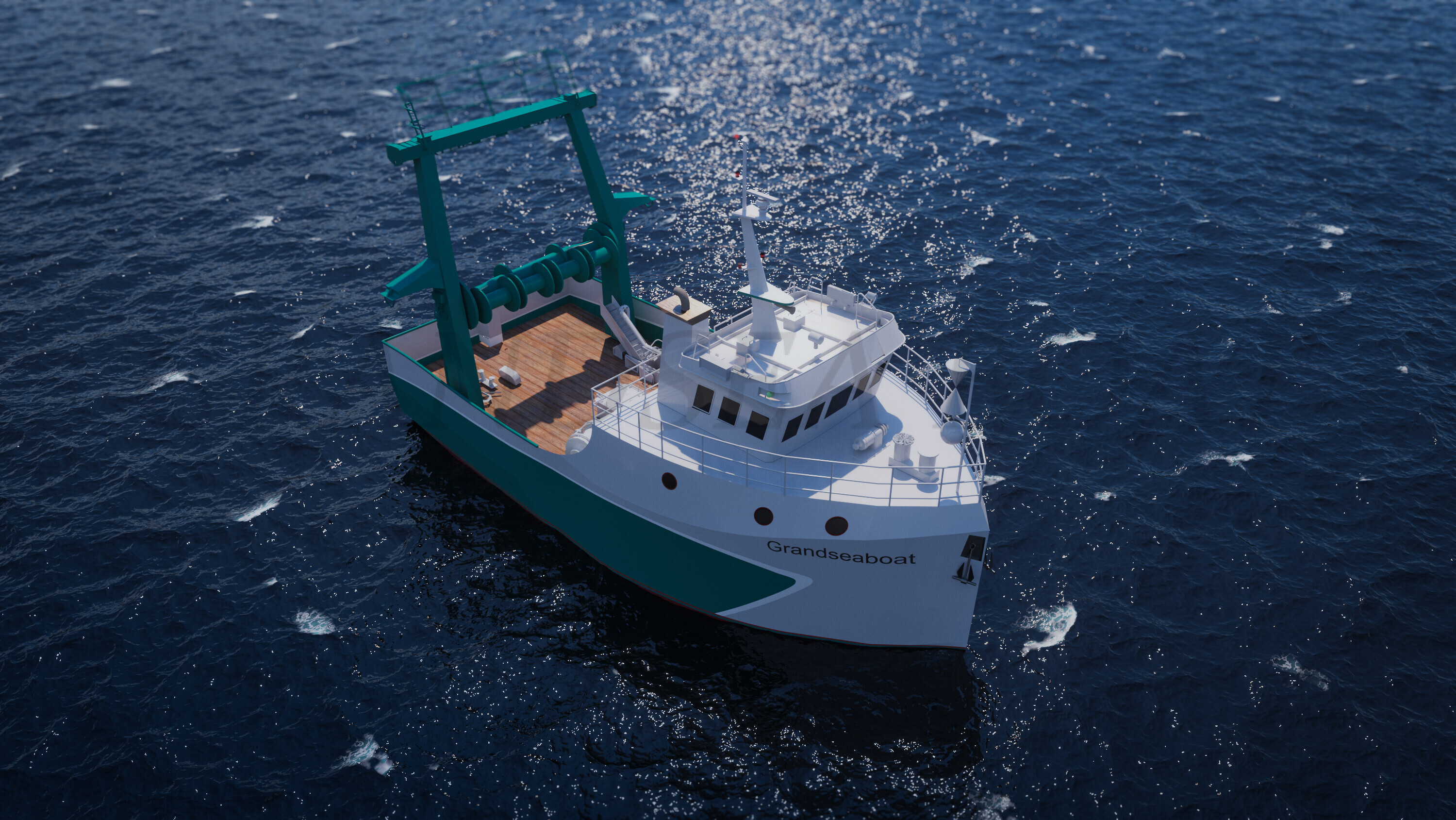 Grandsea 14m Steel Trawler Fishing Vessel for sale