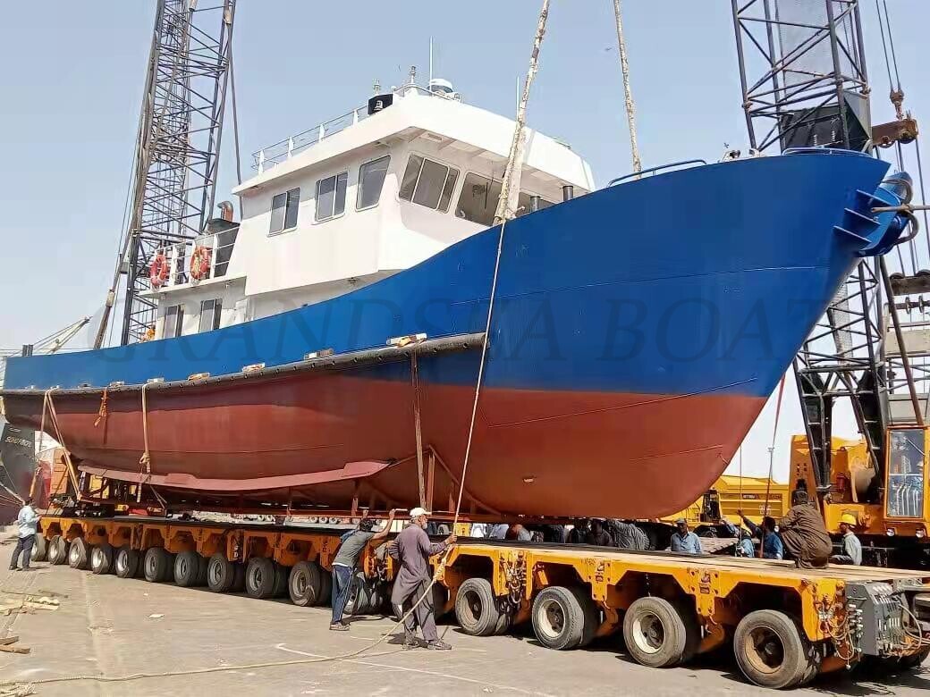24m steel material mooring work boat for Pakistan customer.