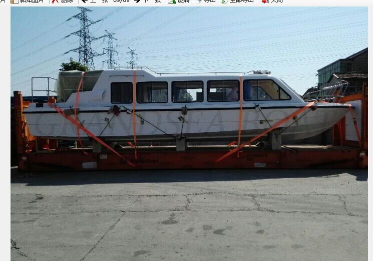 Length 12m Fiberglass 25seats Passenger Boat Shipped to Maldives.