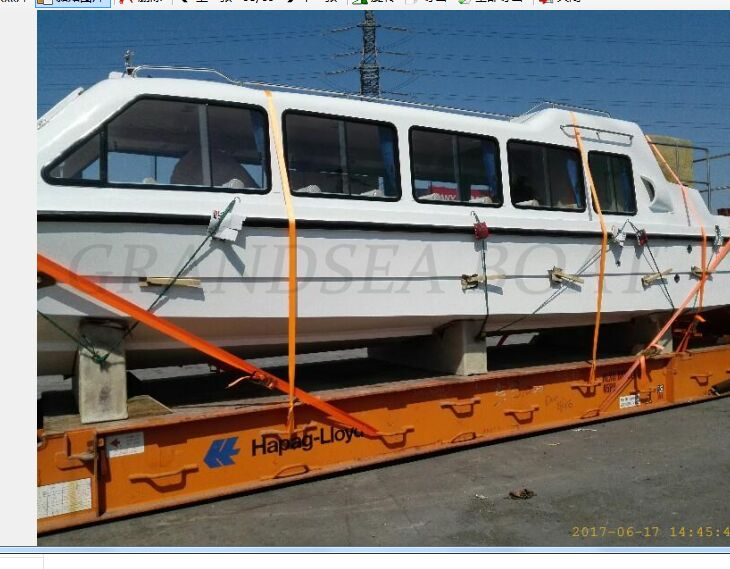 Length 12m Fiberglass 25seats Passenger Boat Shipped to Maldives.