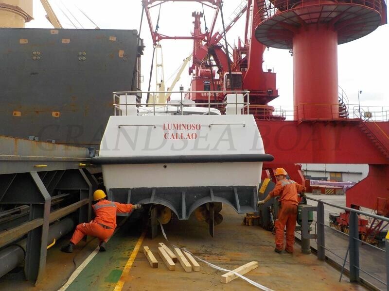 Length 16m Fiberglass Passenger Crew Boats Shipped to Peru