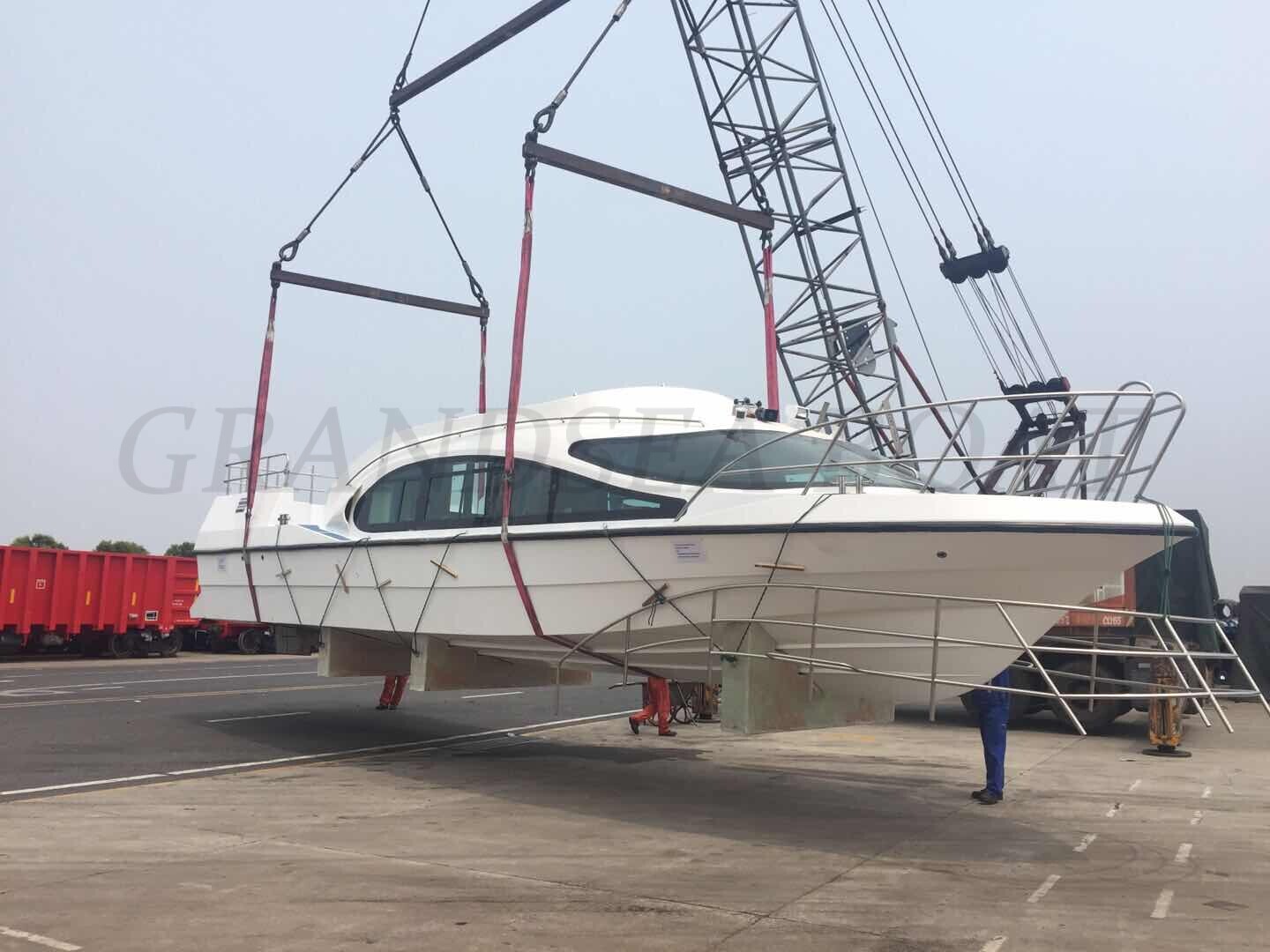 1unit Length 13.8m Fiberglass Passenger Ferry Boat Shipped to Solomon Islands.