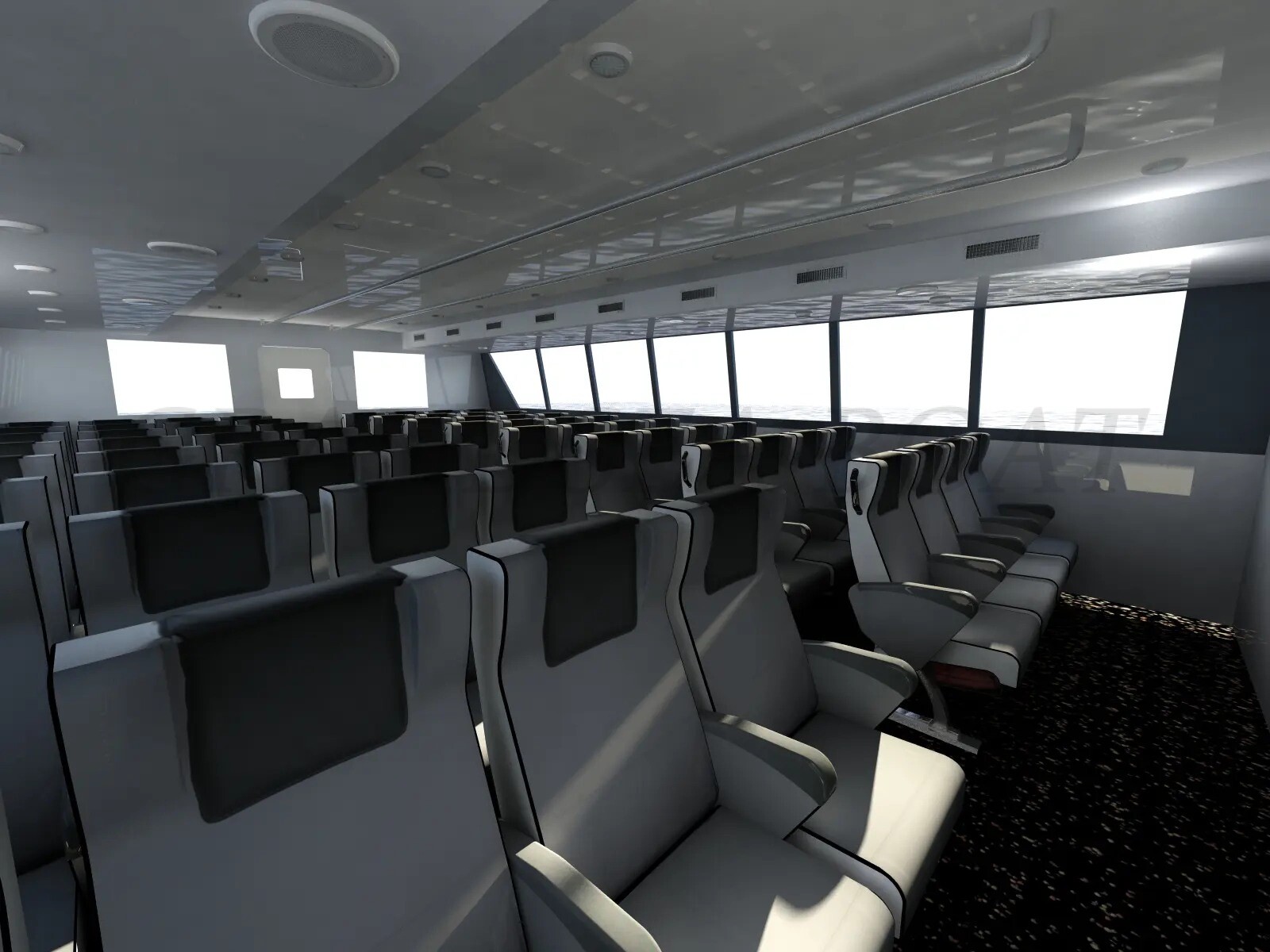 Grandsea Length 24m Aluminum 150seaters Passenger Ferry Boat for sale 