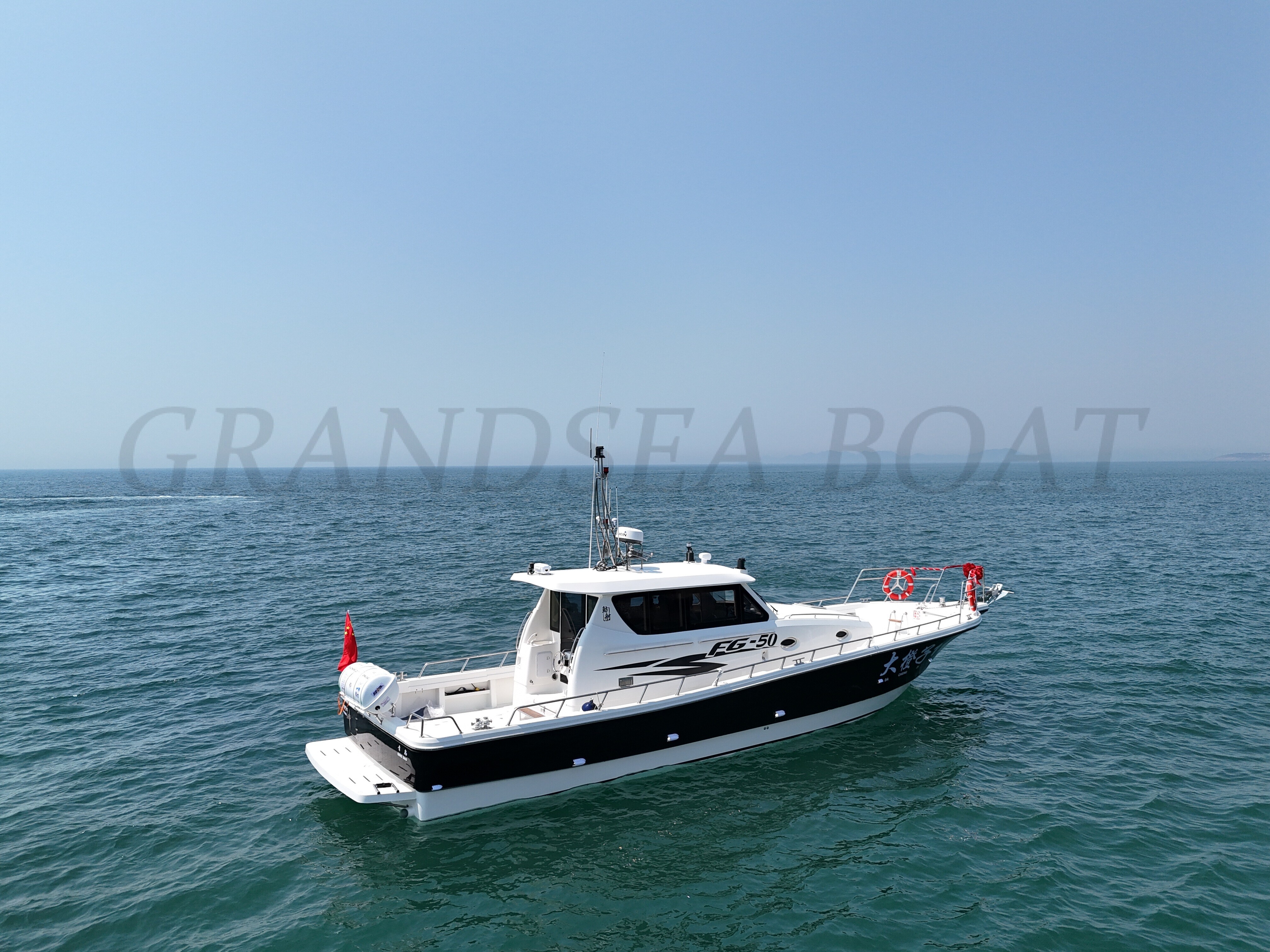 Grandsea 48ft Cabin Sport Fiberglass Deep Sea  Fishing Boats for Sale