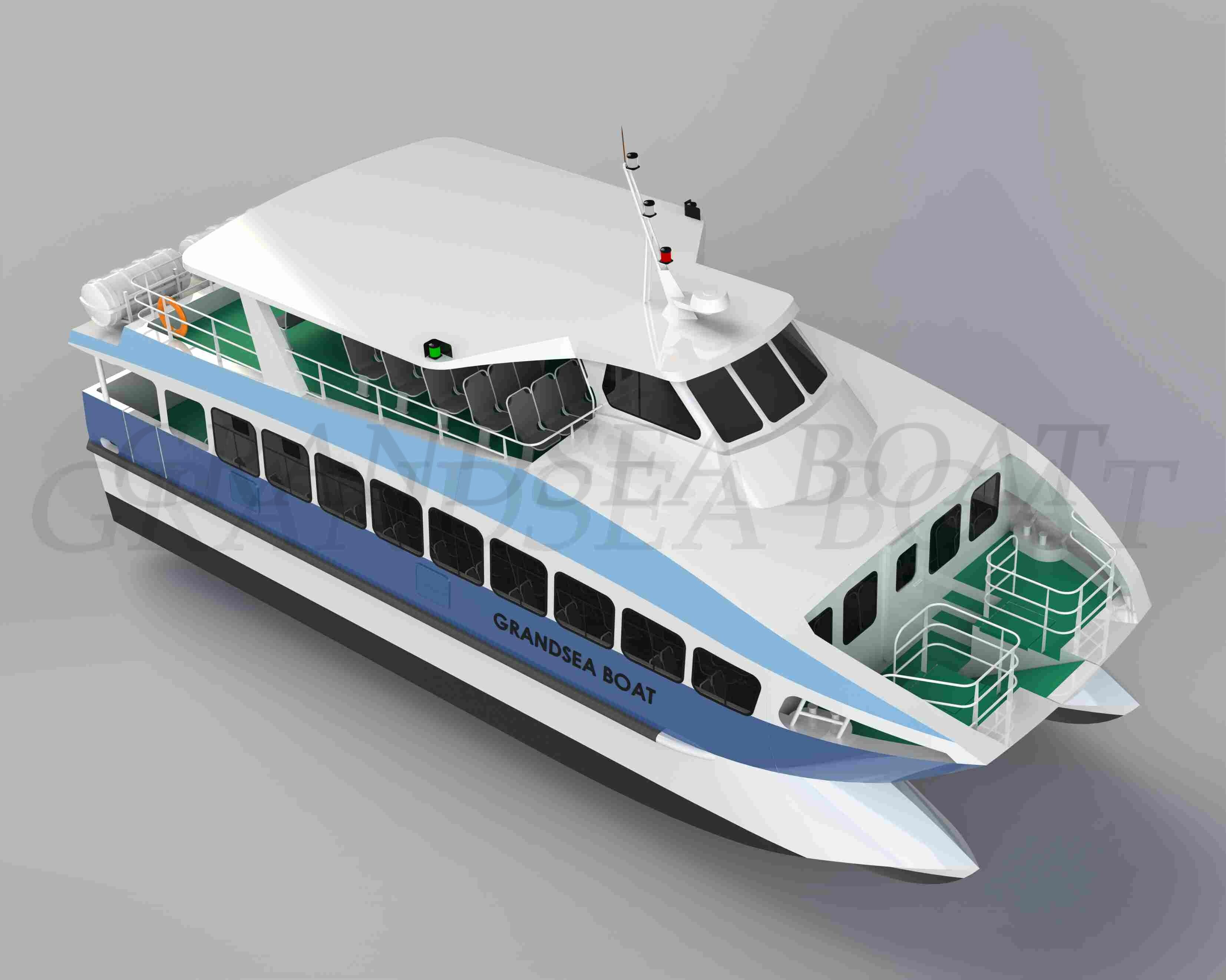 Grandsea 17m Aluminum 110seater Water Taxi Bus Catamaran Ferry Boat for sale
