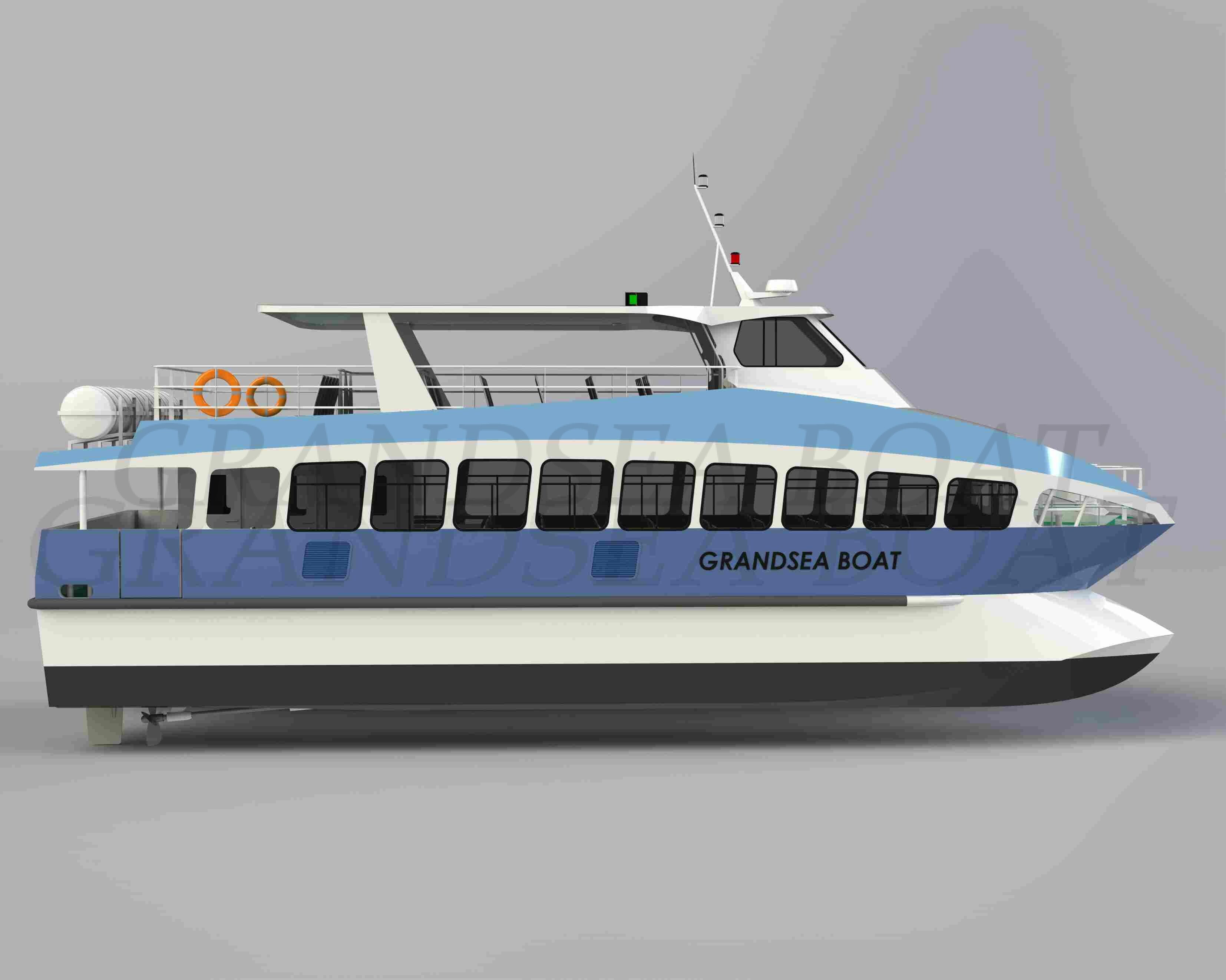 Grandsea 17m Aluminum 110seater Water Taxi Bus Catamaran Ferry Boat for sale