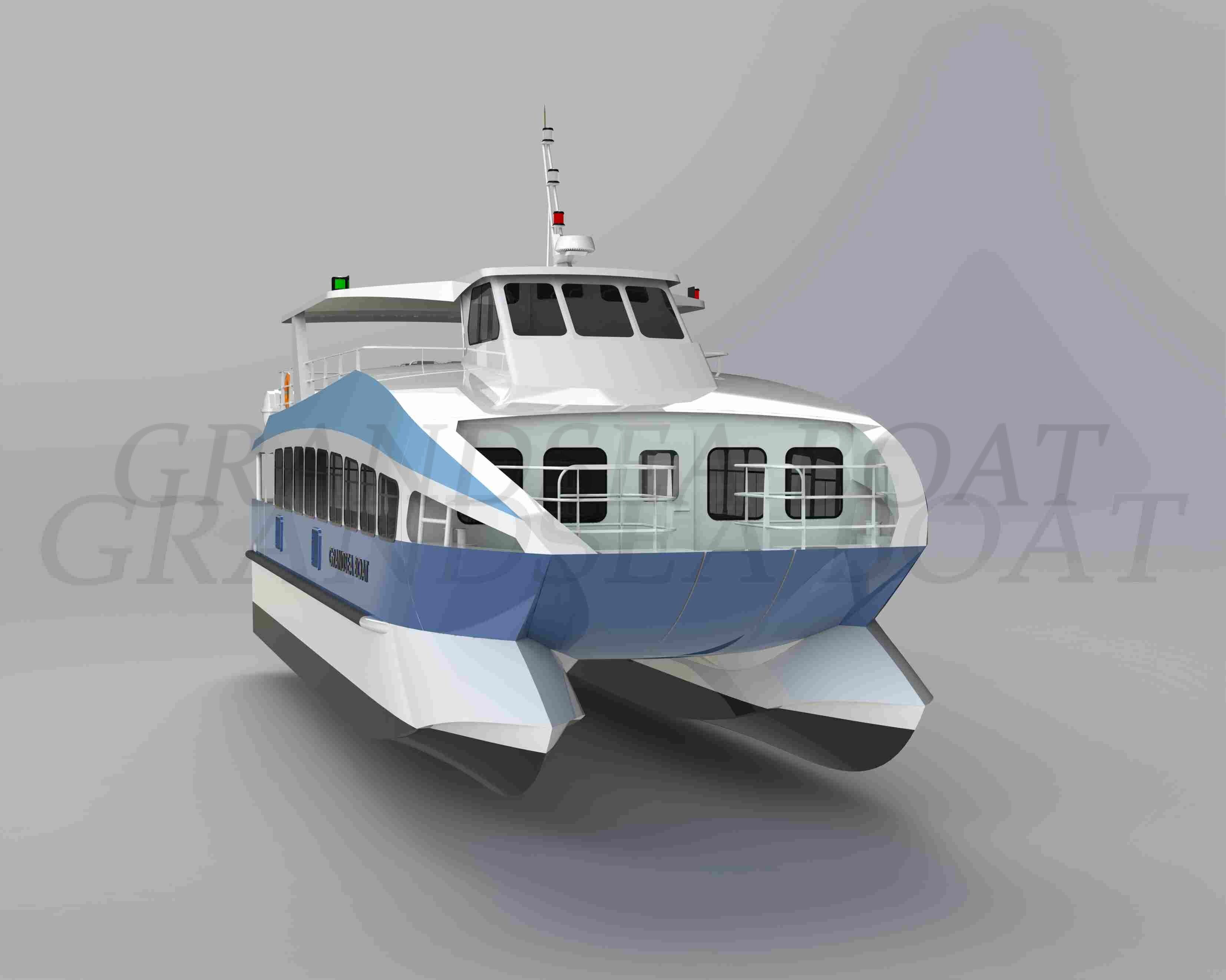 Grandsea 17m Aluminum 110seater Water Taxi Bus Catamaran Ferry Boat for sale