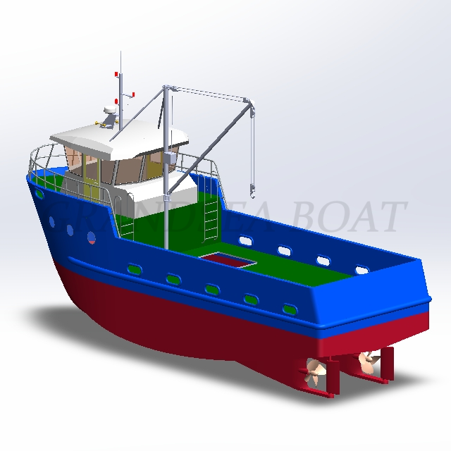  54ft/16m Fiberglass Purse Seine Fishing Boat for sale             