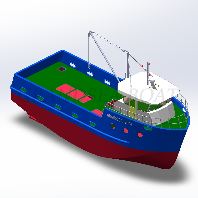  54ft/16m Fiberglass Purse Seine Fishing Boat for sale             