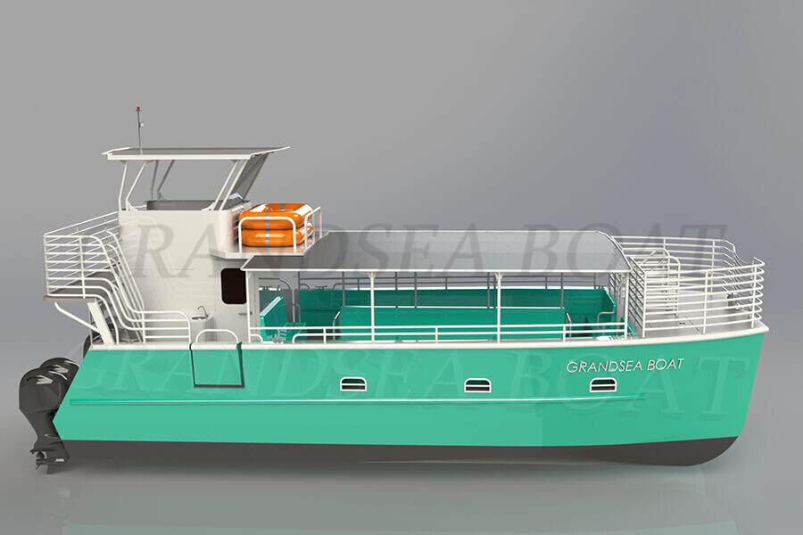 Grandsea 11.6m Aluminum Catamaran Sightseeing Diving Passenger Boat