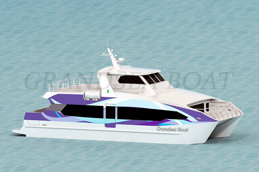 17m Aluminum Catamaran 70 Persons Passenger Ferry Boat for Sale