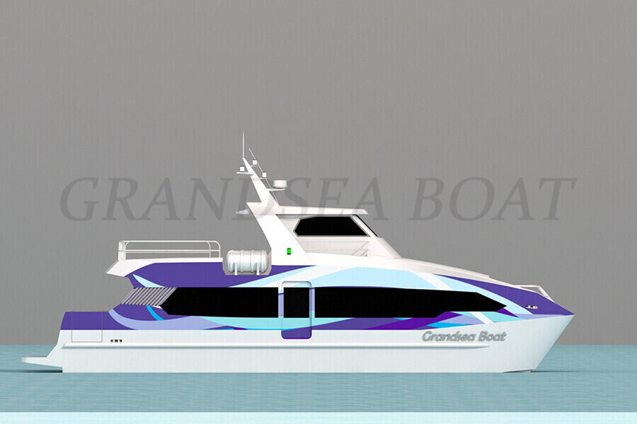 17m Aluminum Catamaran 70 Persons Passenger Ferry Boat for Sale