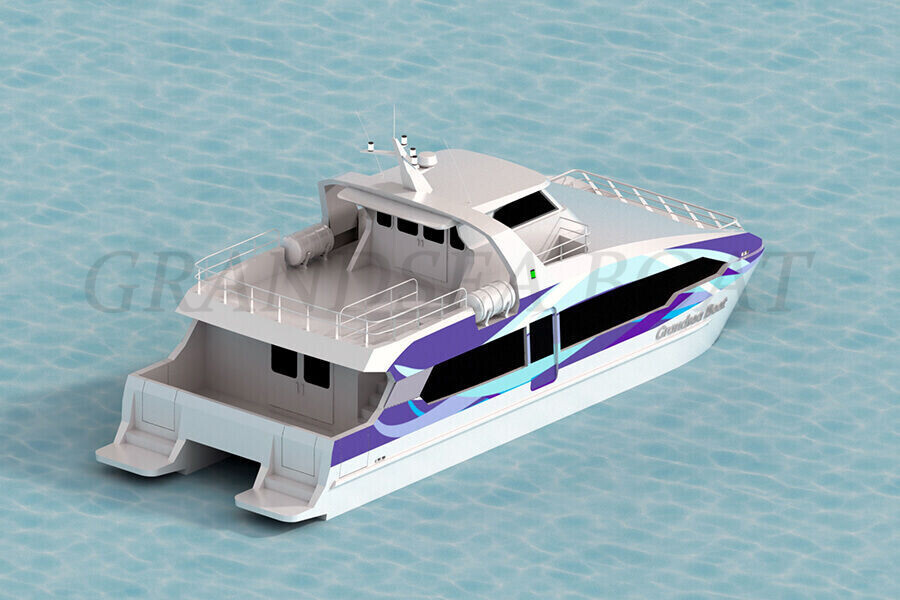 17m Aluminum Catamaran 70 Persons Passenger Ferry Boat for Sale