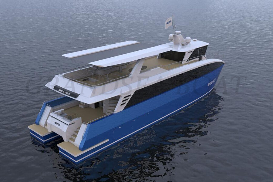 24m Aluminum Touring/sightseeing/luxury House Boats for Sale