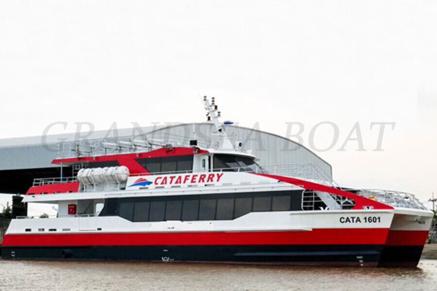  China 28m Aluminum Catamaran Builder 180 Passenger Ferry Boat For Sale