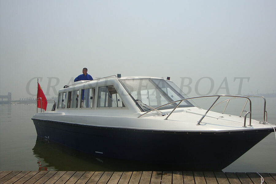 18 Persons Fiberglass Speed Passenger Ferry Motor Boats for Sale