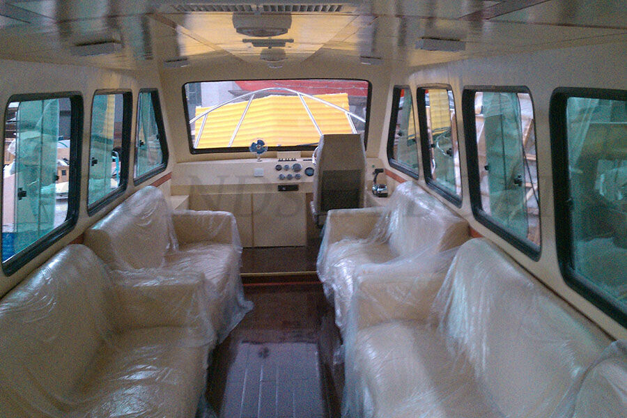 11.8m 30 Persons Fiberglass Speed Passenger Boats with Outboard Engines for Sale