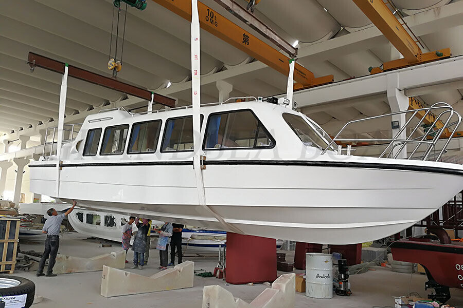 11.6m 30 Persons Fiberglass Speed Passenger Boats with Outboard Engines for Sale