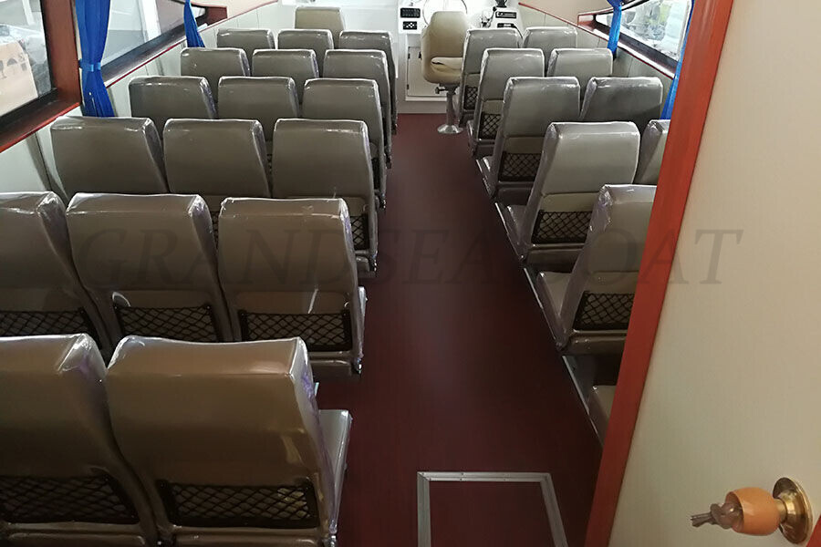  China 13.8m Steel Hull Day Commercial 30 Passenger Boat for sale