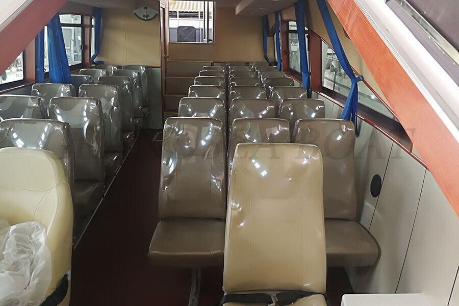  China 13.8m Steel Hull Day Commercial 30 Passenger Boat for sale