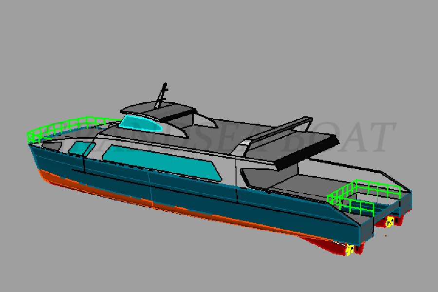 27m 140 Persons Catamaran Aluminum  Passenger Ferry Boats for Sale