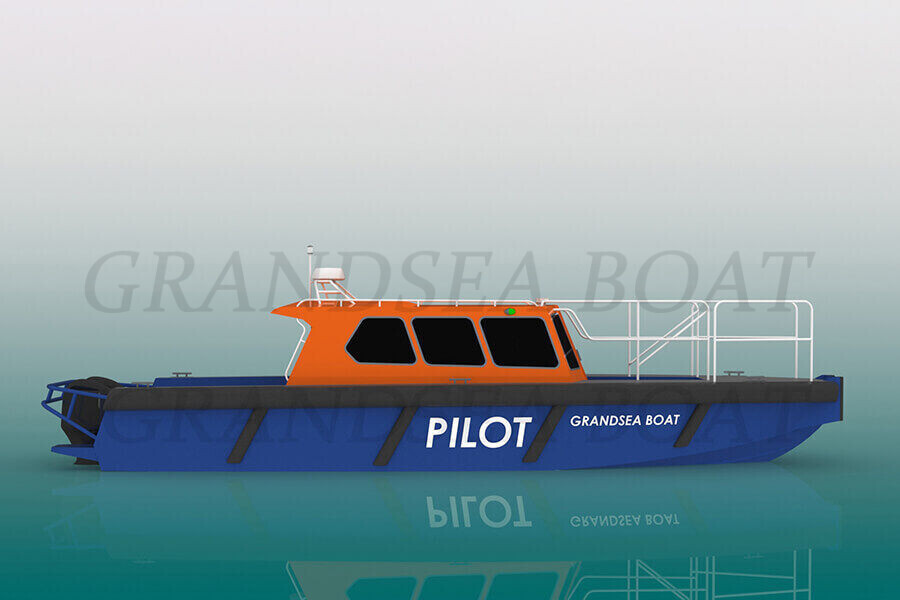 Grandsea China Made 11.6m Cheap Price Aluminum Marine Pilot Boat for sale