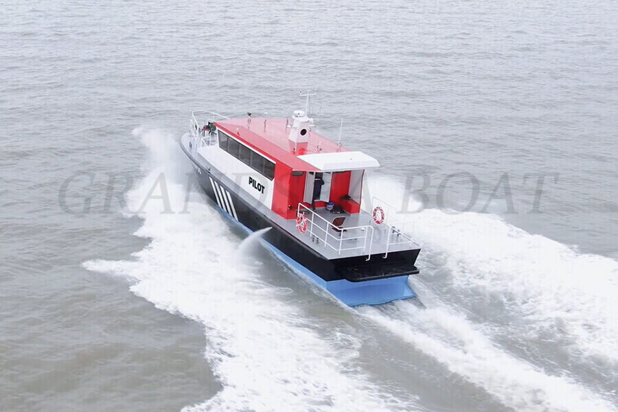 Grandsea 17m Steel Material Fast Marine Harbor Pilot Boat in Rough Seas for sale 