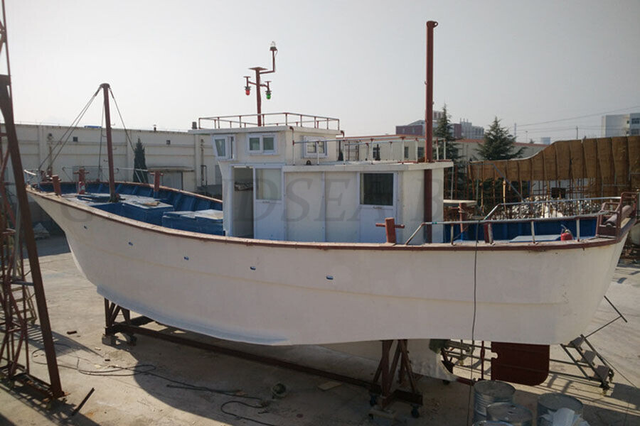 13.6m Fiberglass Commercial Trawler Fishing Boat for Sale