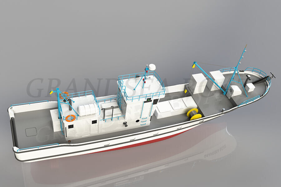 21.3m FRP Commercial Tuna Longline Fishing Boat  for Sale