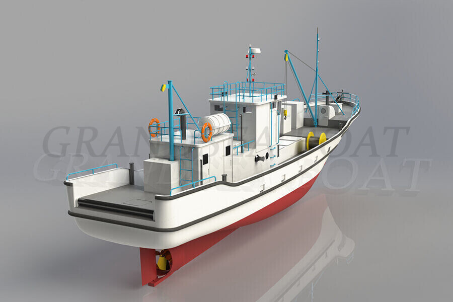 21.3m FRP Commercial Tuna Longline Fishing Boat  for Sale