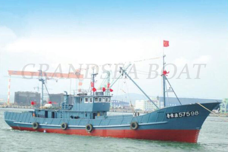 110ft/34m Steel Deep Sea Stern Trawler Fishing Ship with Freezer for Sale