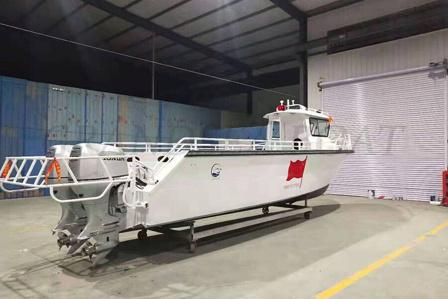 32ft Aluminum Sea Farming Use Aquaculture Work Boat for Sale
