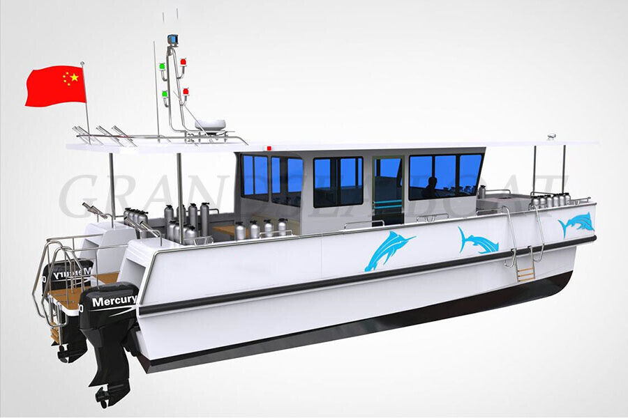 Grandsea 12m Aluminium Catamaran Diving And Scuba Boat for Sale