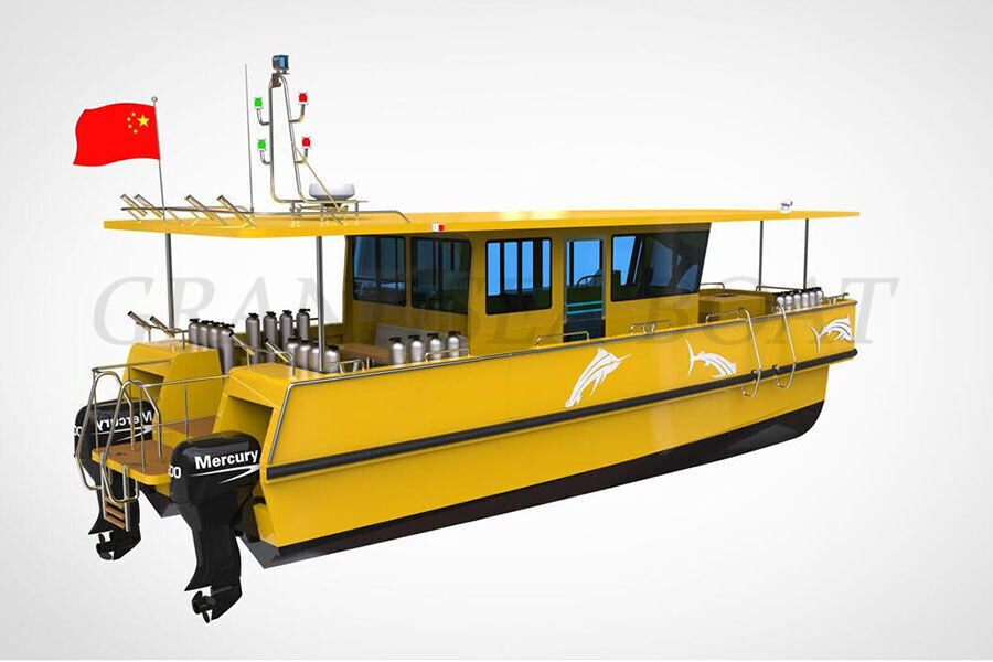 Grandsea 12m Aluminium Catamaran Diving And Scuba Boat for Sale