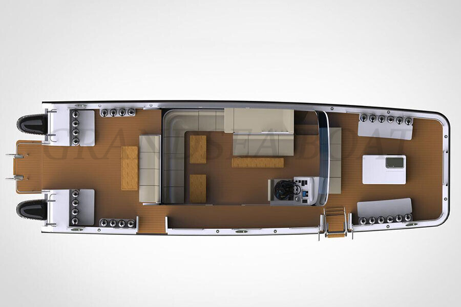 Grandsea 12m Aluminium Catamaran Diving And Scuba Boat for Sale