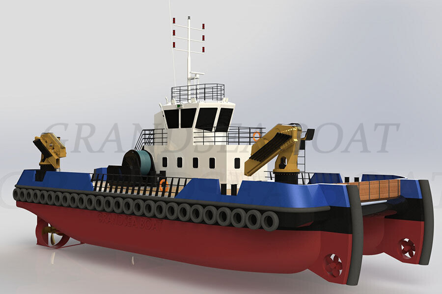 24M Tomcat Towing And Pushing Work And Utility Boat for Sale