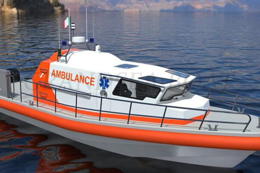 Grandsea 38ft FRP Rescue And Ambulance Boat for Sale