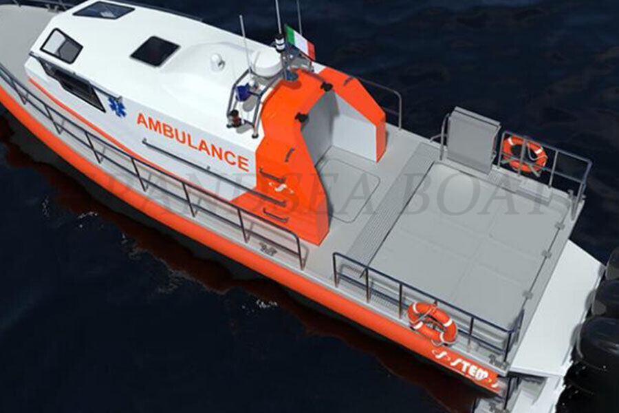 Grandsea 38ft FRP Rescue And Ambulance Boat for Sale
