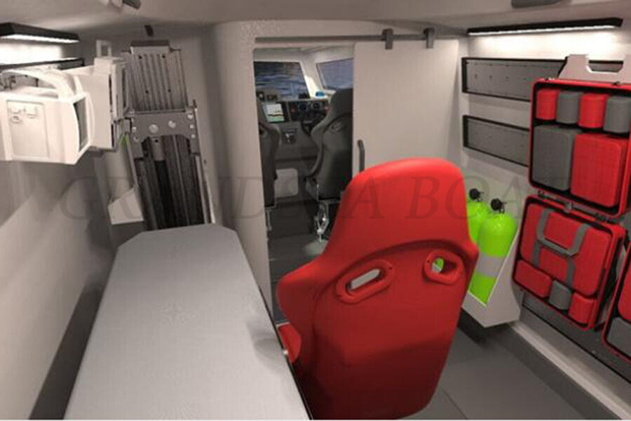 Grandsea 38ft FRP Rescue And Ambulance Boat for Sale