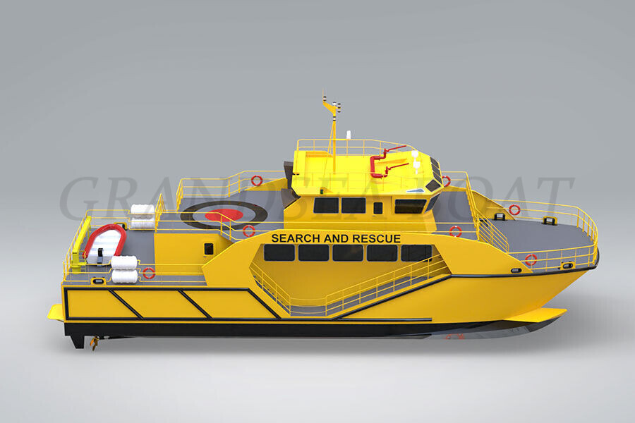 China 100 Ft/30m Marintime Ambulance/fire Fighting/search And Rescue Catamaran Work Vessel for Sale