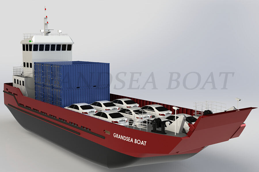 36m LCT ro ro Car and Container Barge Boat for sale